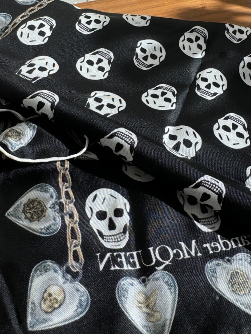Alexander McQueen Locket and Silk Scarf